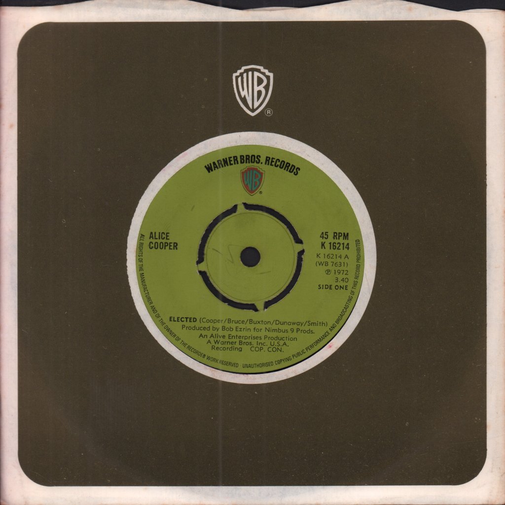 Alice Cooper - Elected - 7 Inch
