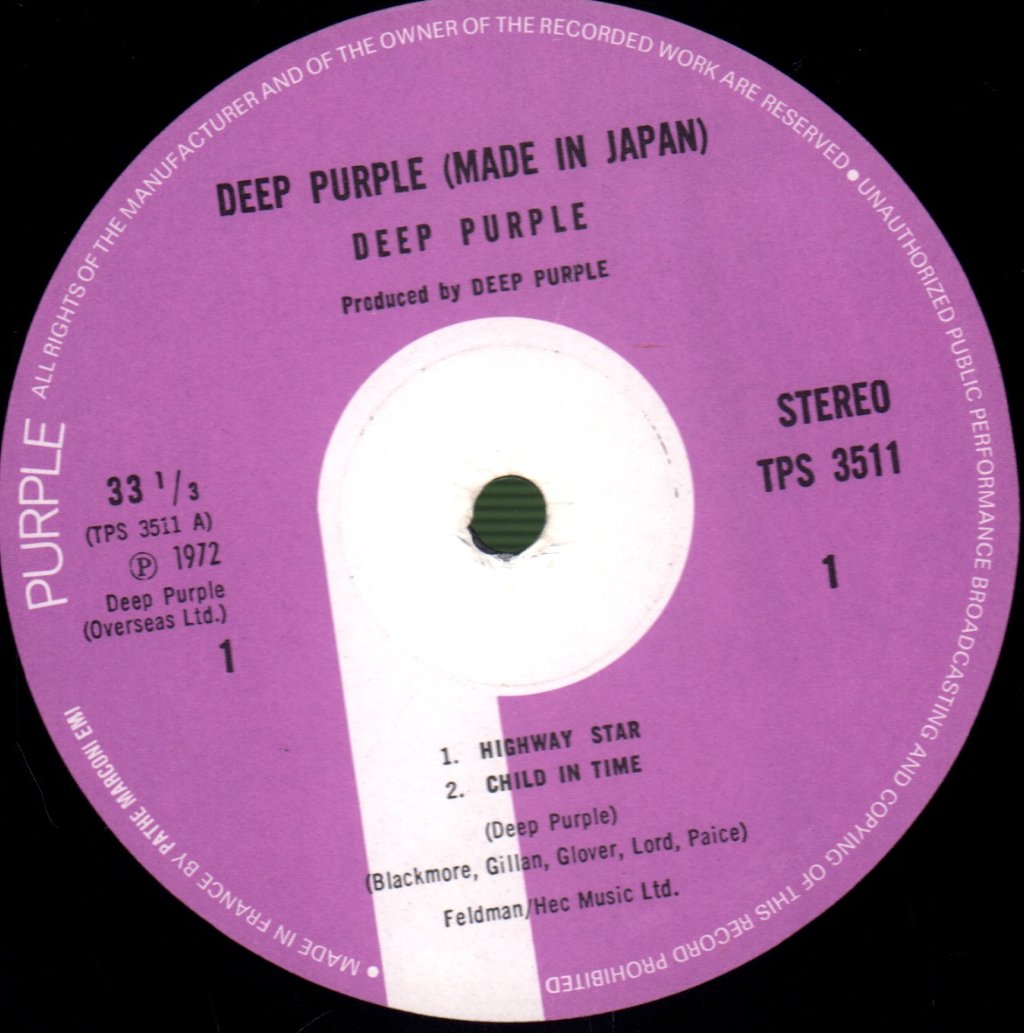 Deep Purple - Made In Japan - Double Lp