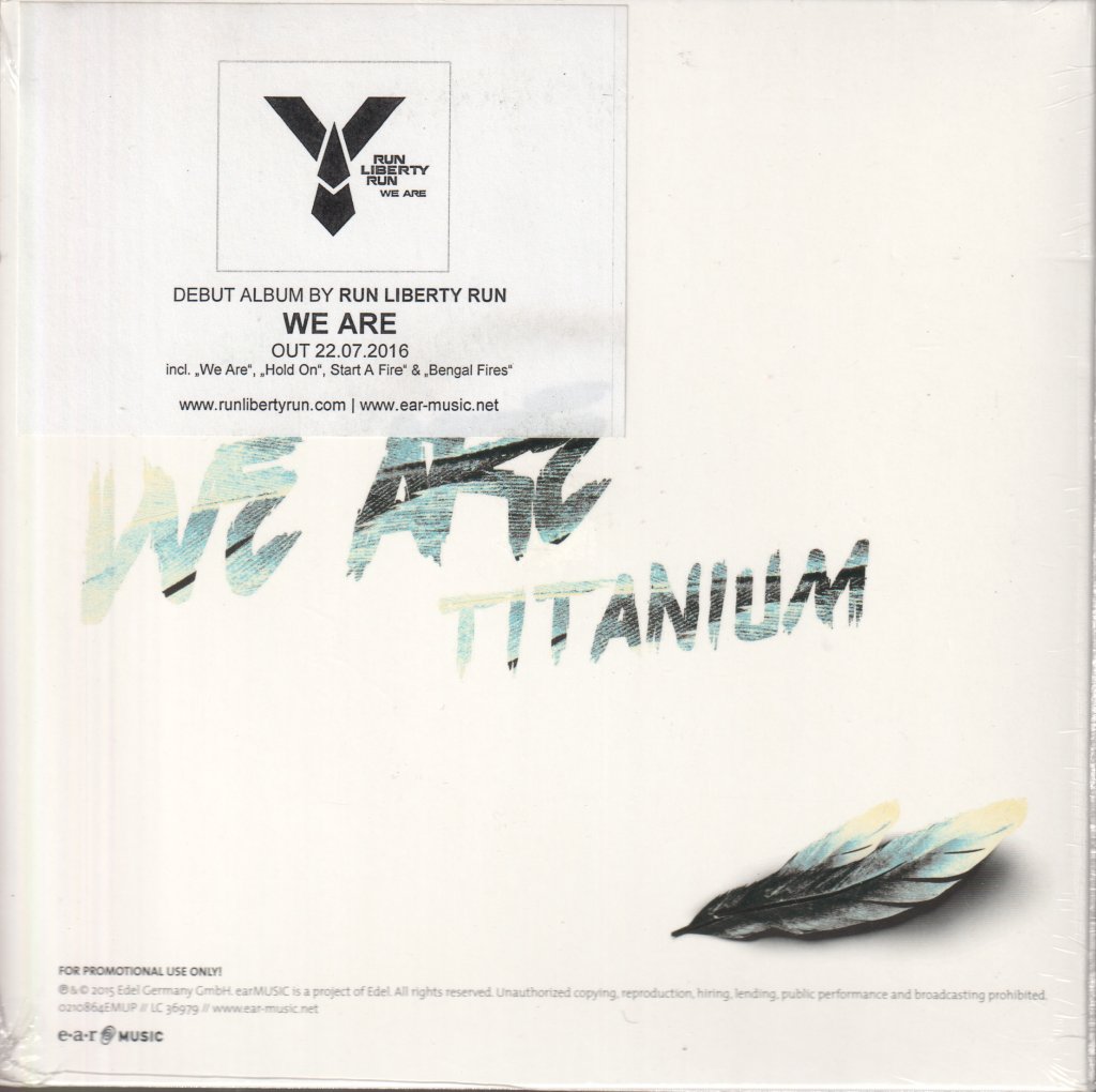 Run Liberty Run - We Are / Titanium - 7 Inch