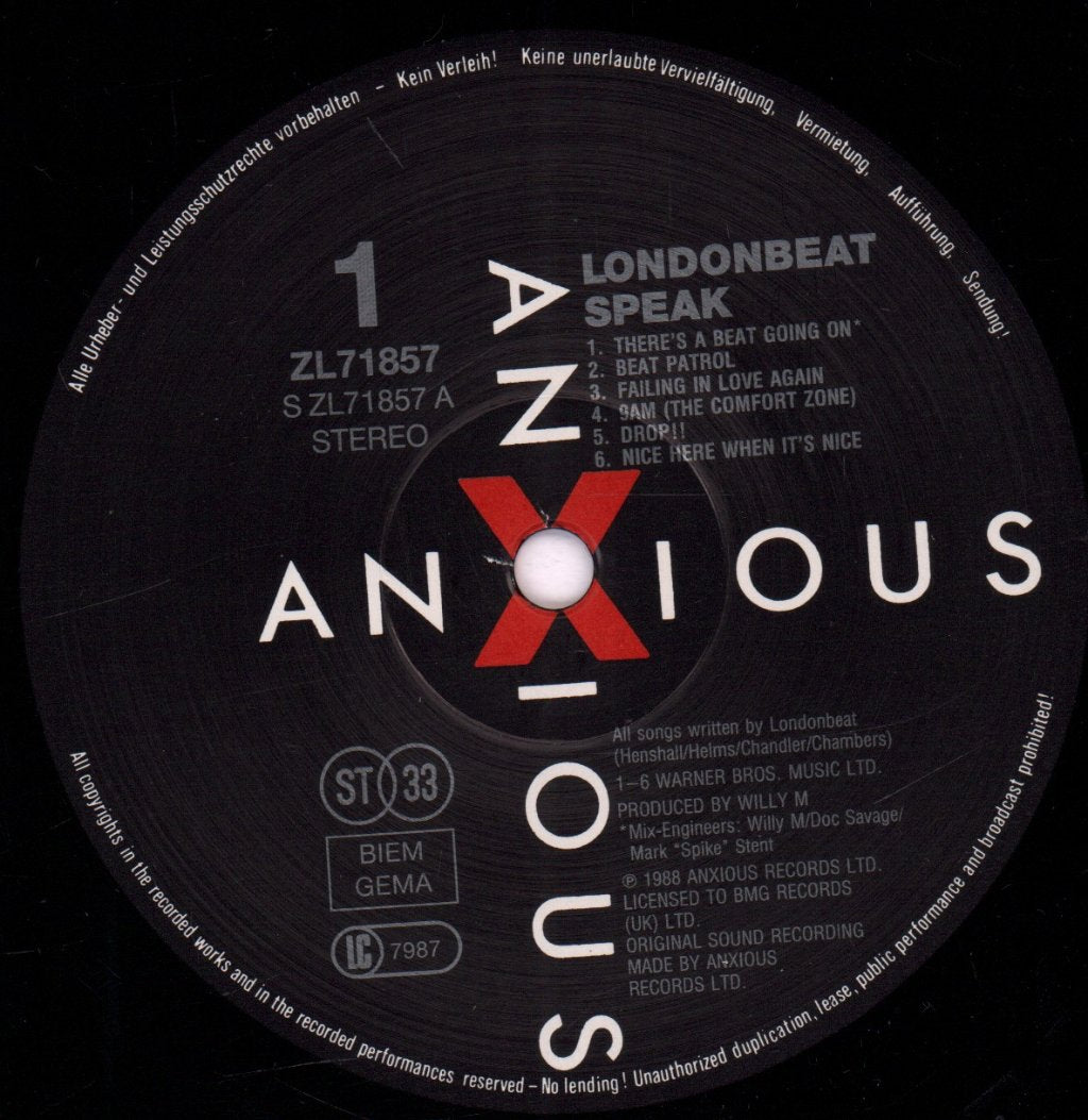 Londonbeat - Speak - Lp