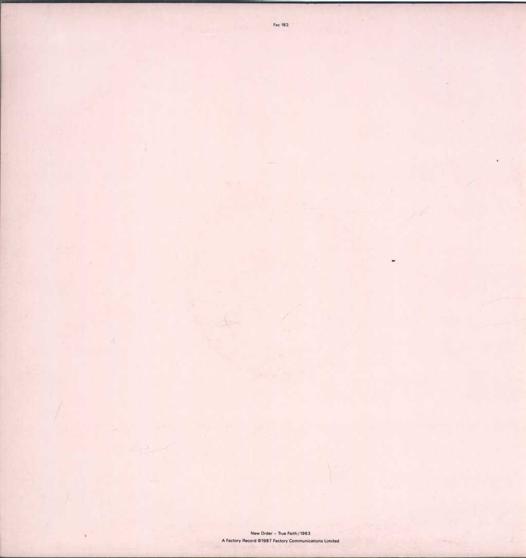 New Order - True Faith / 1963 - 12 Inch