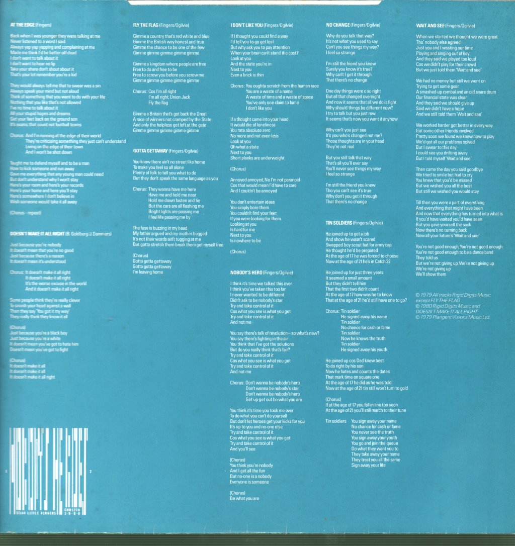 Stiff Little Fingers - Nobody's Heroes - Lp