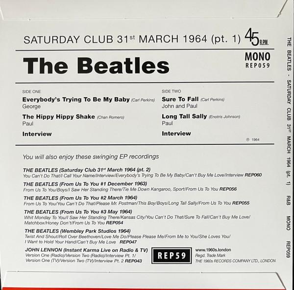 Beatles - Saturday Club 31st March 1964 (Pt. 1) - 7 Inch