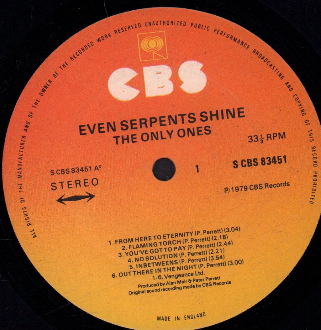 Only Ones - Even Serpents Shine - Lp