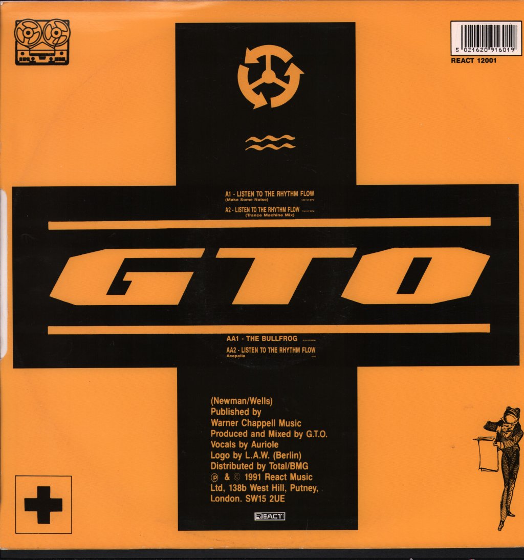 GTO - Listen To The Rhythm Flow - 12 Inch