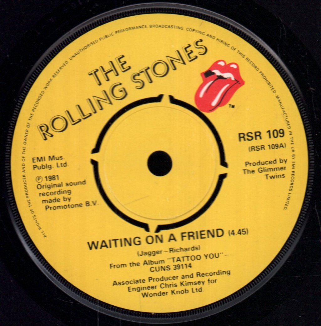 Rolling Stones - Waiting On A Friend - 7 Inch