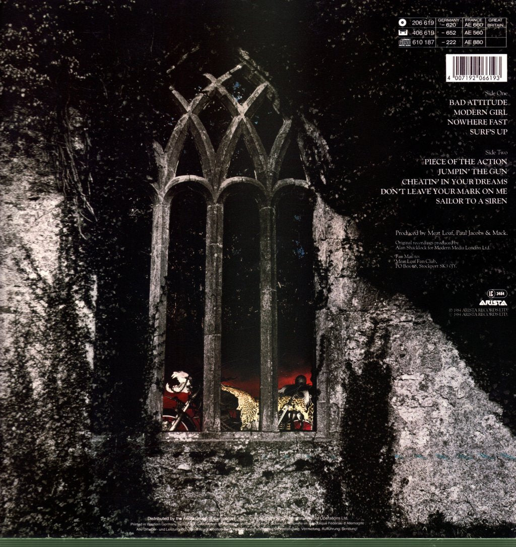 Meat Loaf - Bad Attitude - Lp