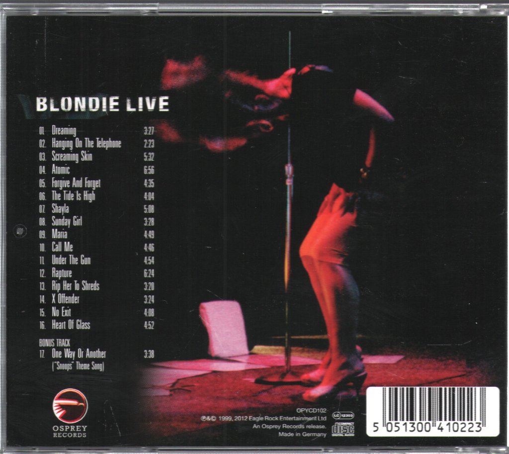 Blondie - Live - Cd
