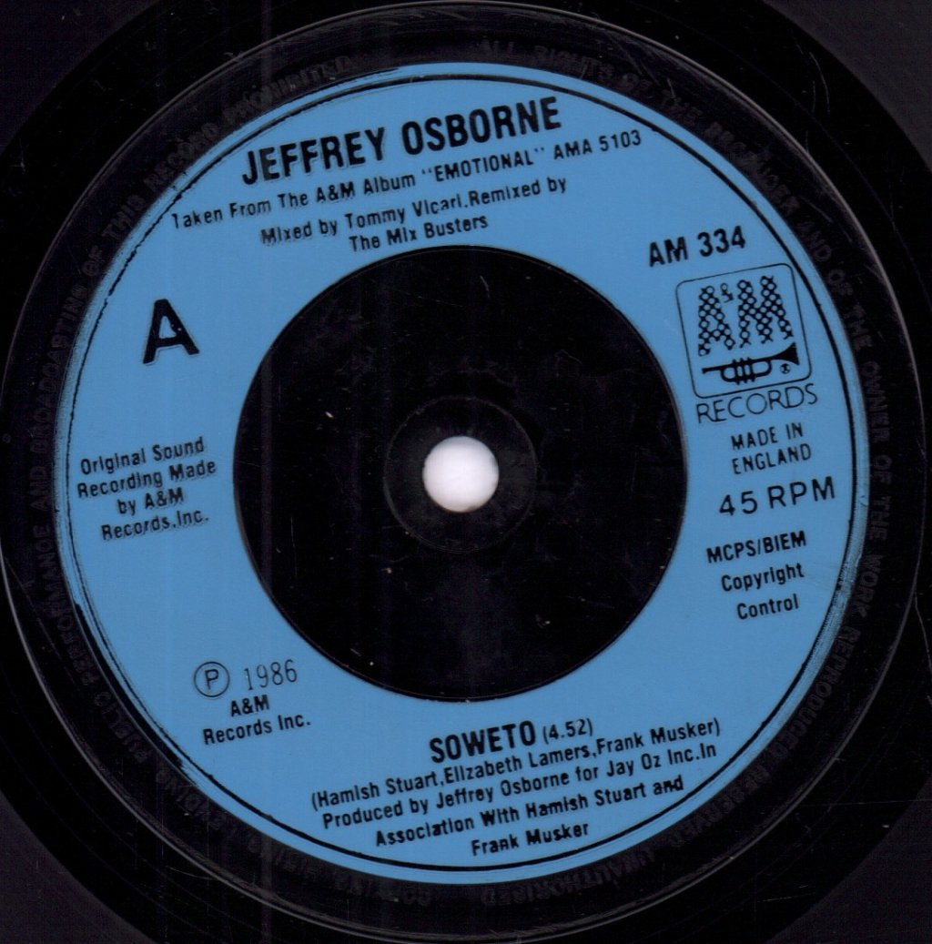 Jeffrey Osborne - Soweto - 7 Inch