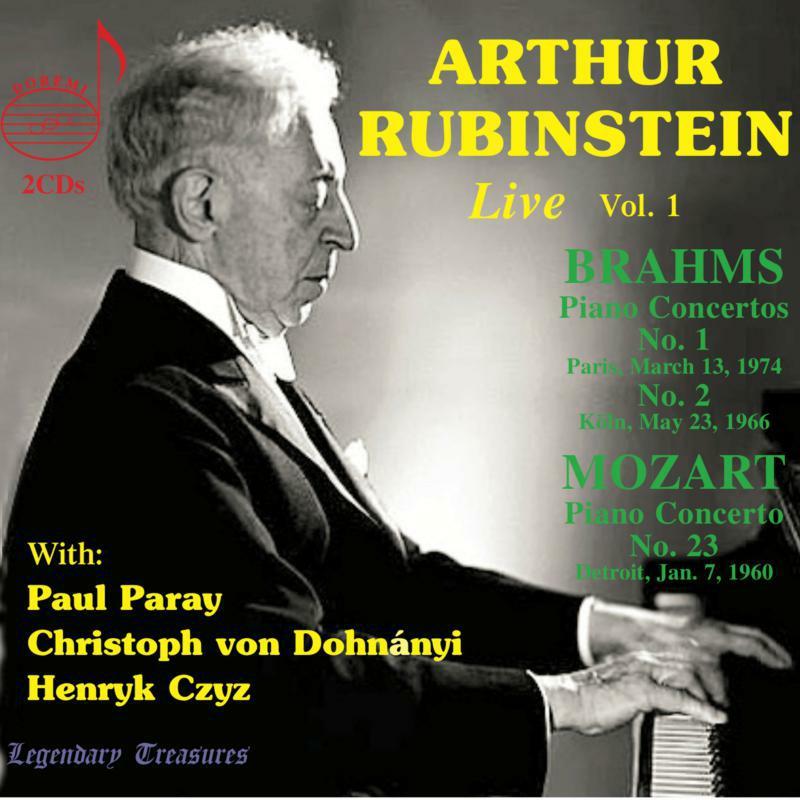 Arthur Rubinstein - Arthur Rubinstein Live, Vol.1: Brahms, Mozart, Chopin - Double Cd
