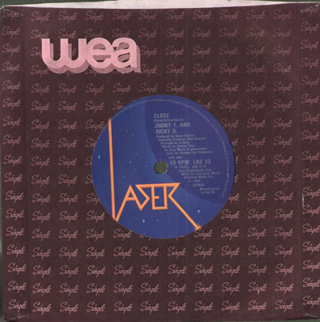 Jimmy T And Ricky D - Close - 7 Inch