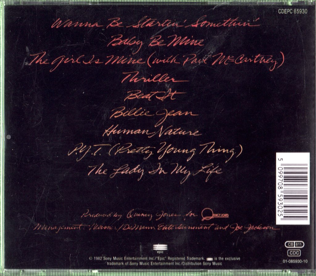 Michael Jackson - Thriller - Cd
