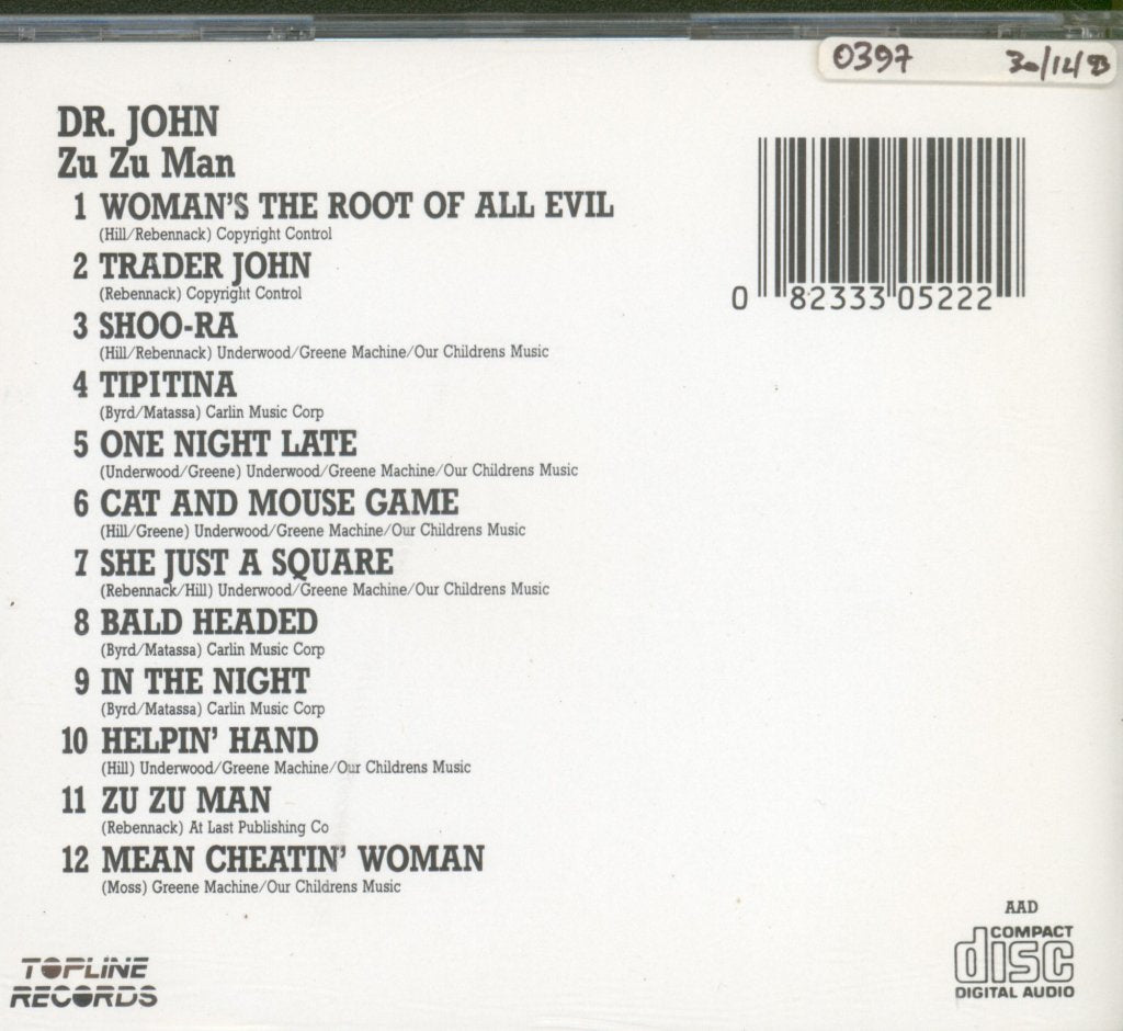 Dr. John - Zu Zu Man - Cd