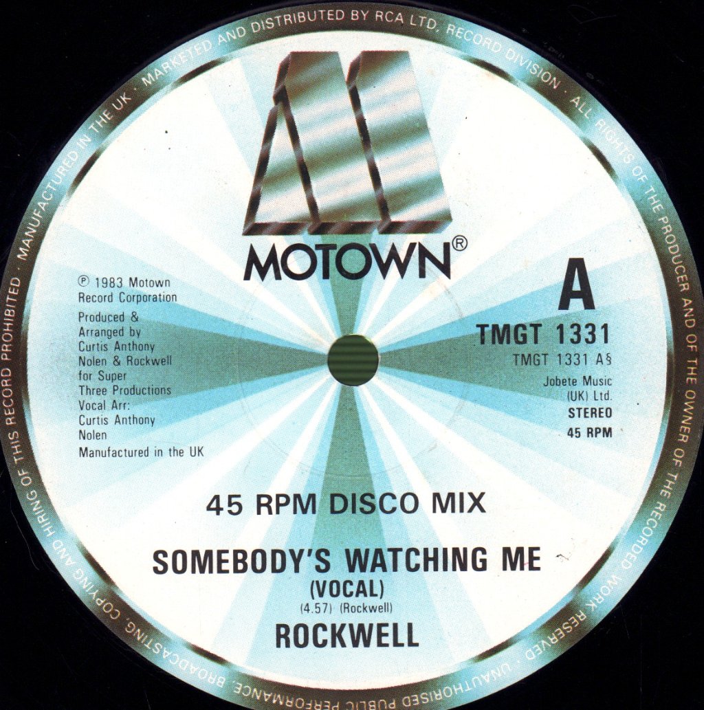 Rockwell - Somebody's Watching Me - 12 Inch