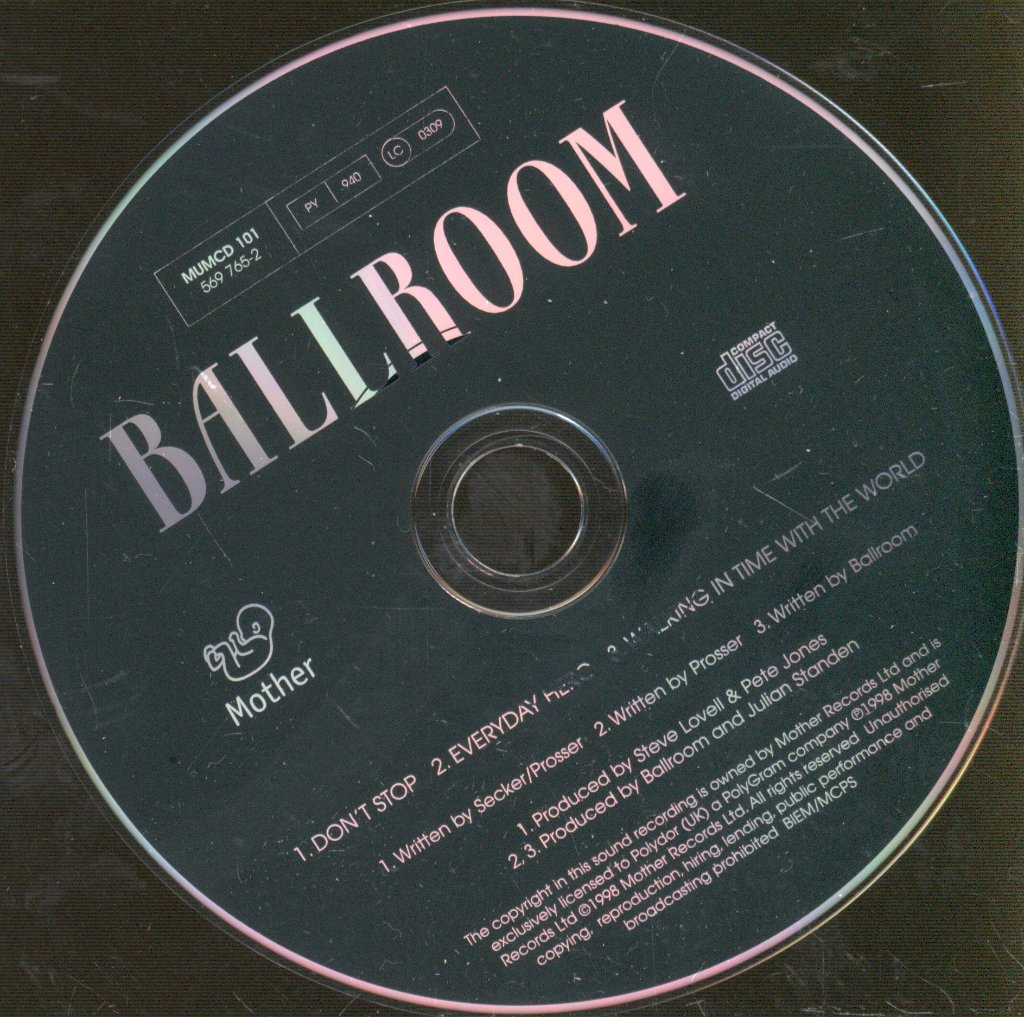 Ballroom (Indie) - Don't Stop - Cd