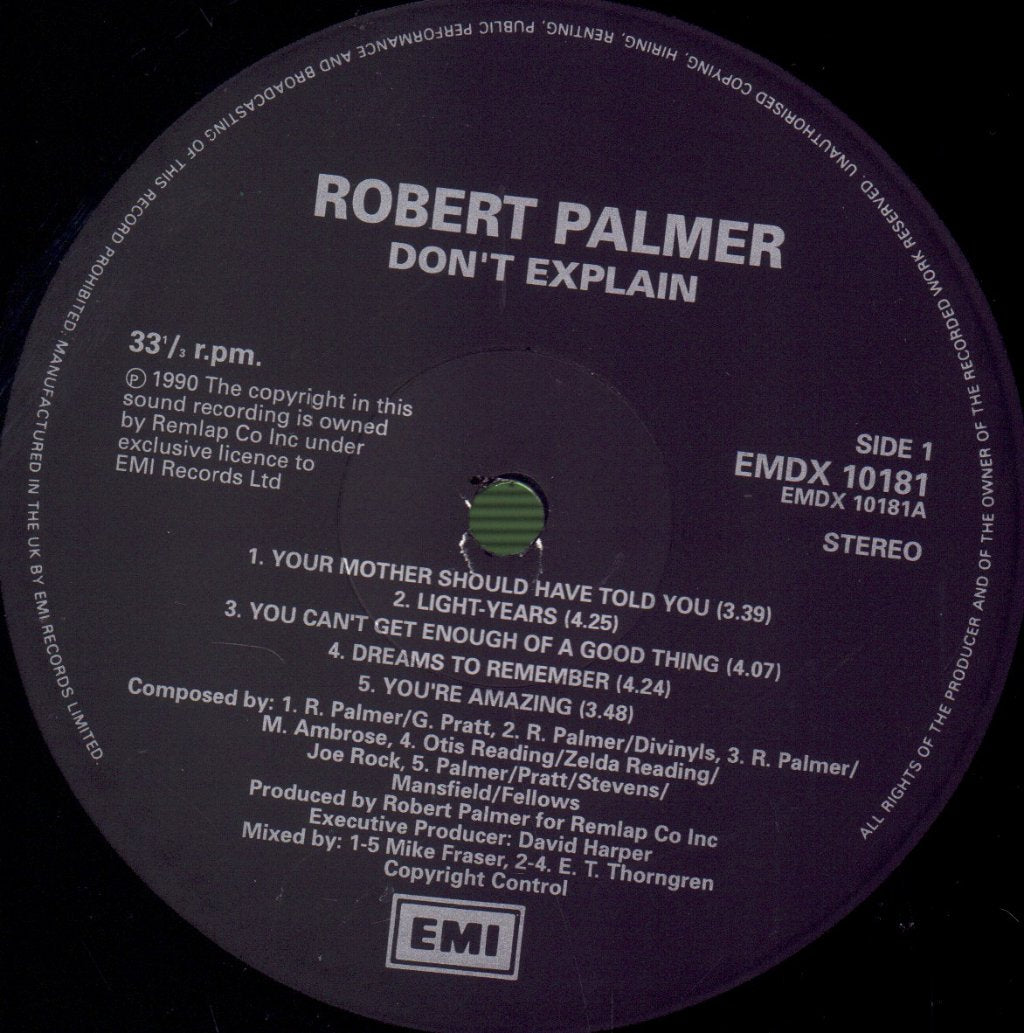 Robert Palmer - Don't Explain - Double Lp