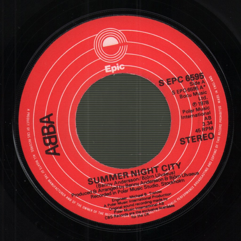 ABBA - Summer Night City - 7 Inch