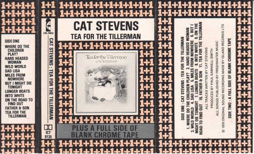 Cat Stevens - Tea For The Tillerman - Cassette