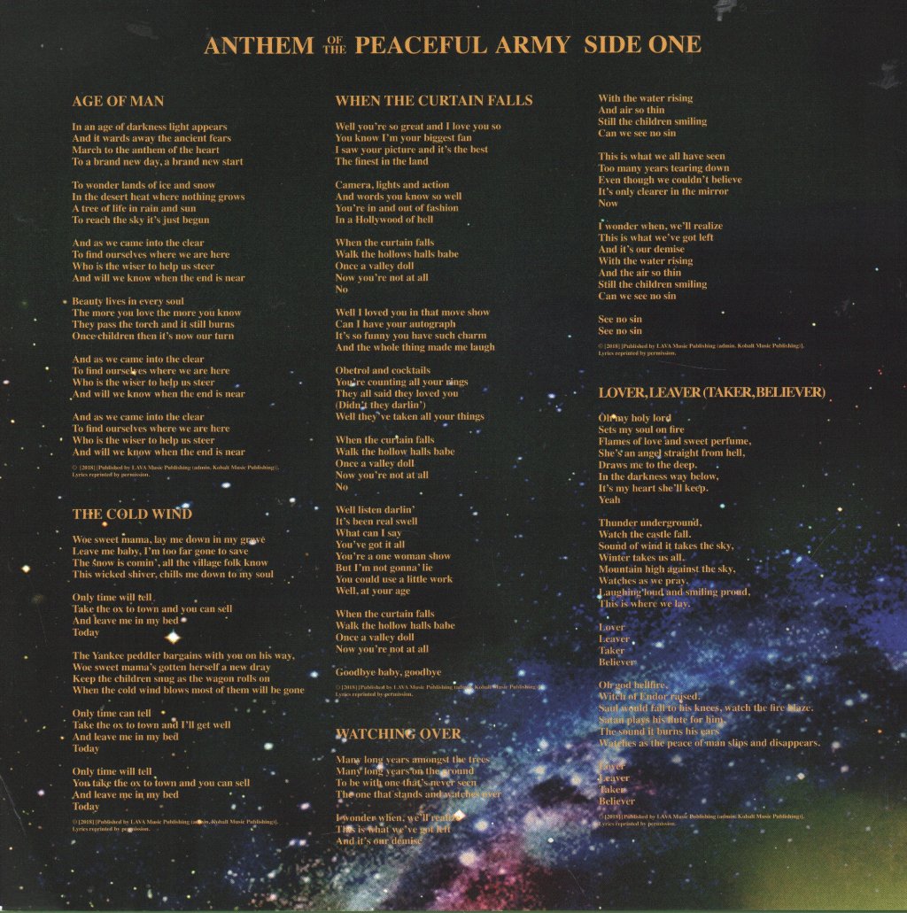 Greta Van Fleet - Anthem Of The Peaceful Army - Lp