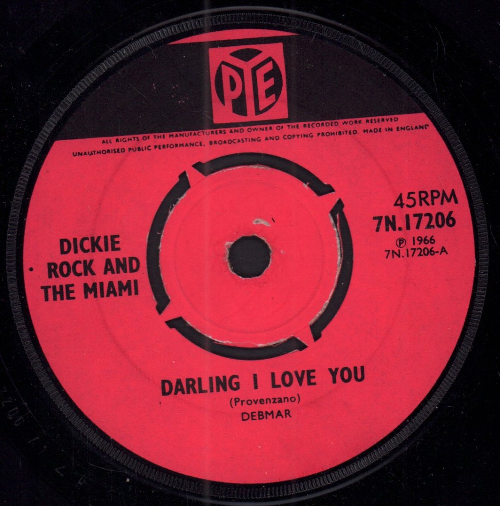 Dickie Rock And The Miami - Darling I Love You - 7 Inch