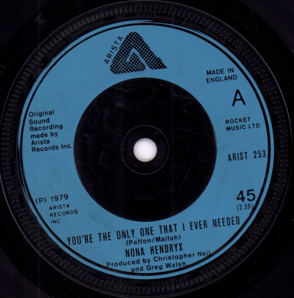 Nona Hendryx - You're The Only One That I Ever Needed - 7 Inch
