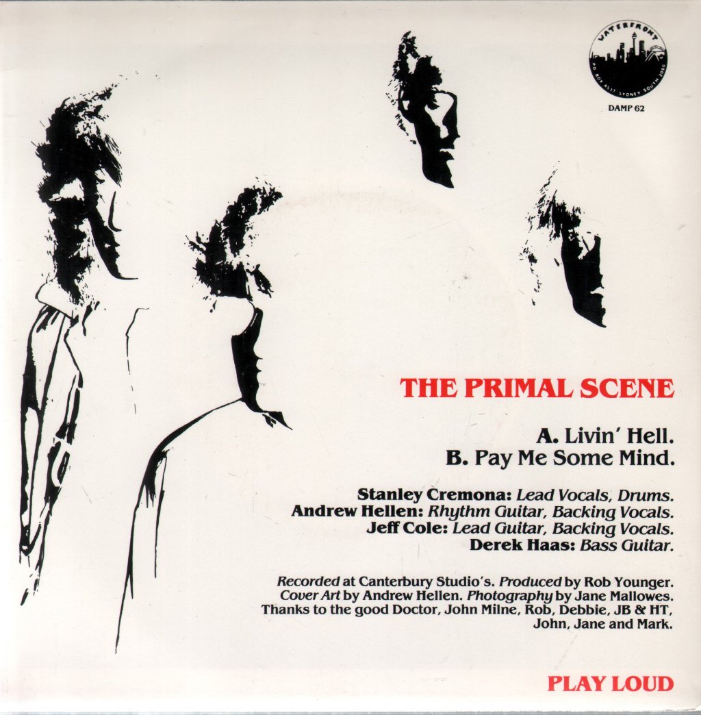 Primal Scene - Livin' Hell - 7 Inch