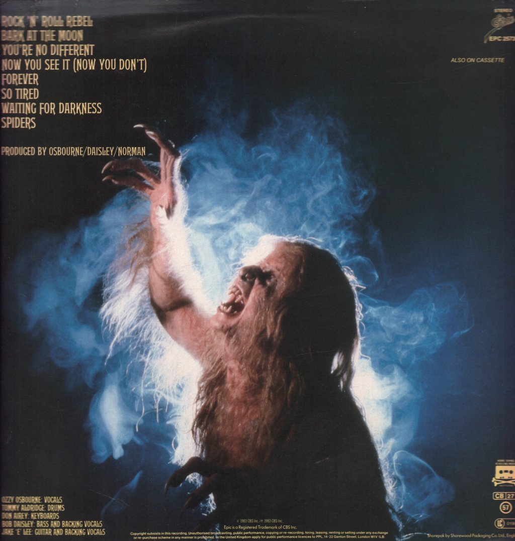Ozzy Osbourne - Bark At The Moon - Lp