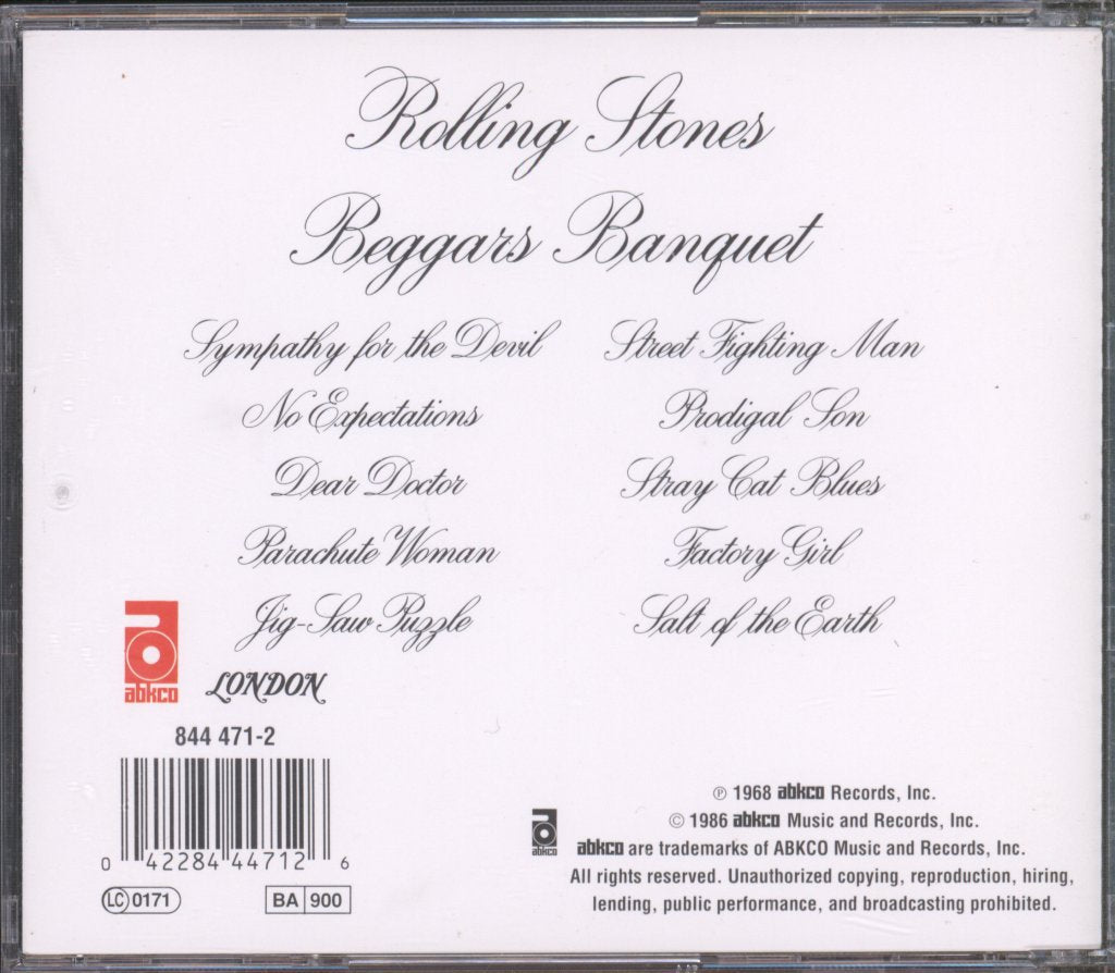 Rolling Stones - Beggars Banquet - Cd