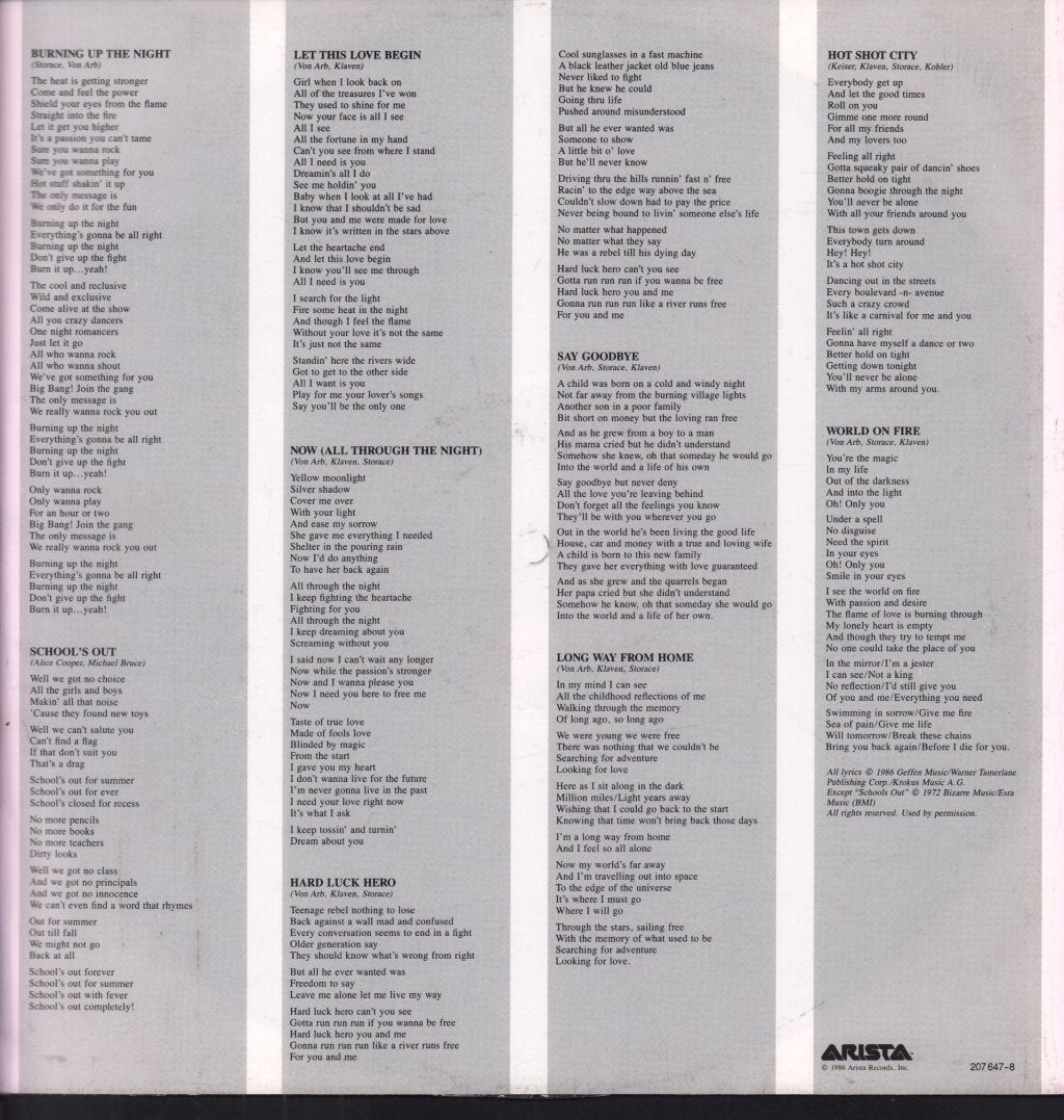 Krokus - Change Of Address - Lp