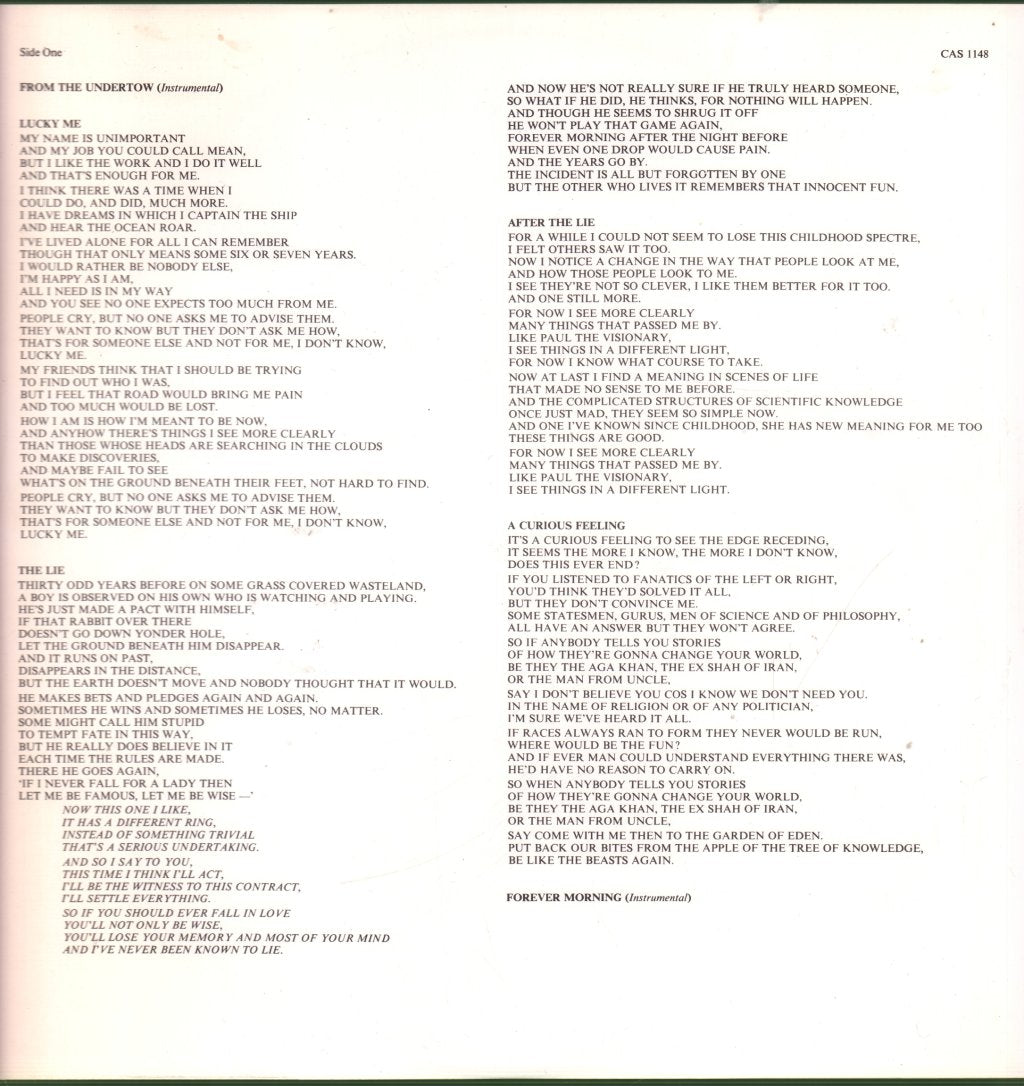Tony Banks - A Curious Feeling - Lp