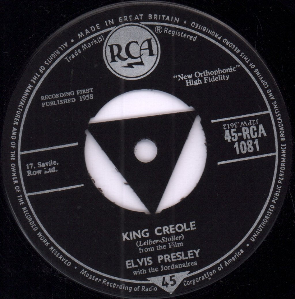 Elvis Presley - King Creole - 7 Inch