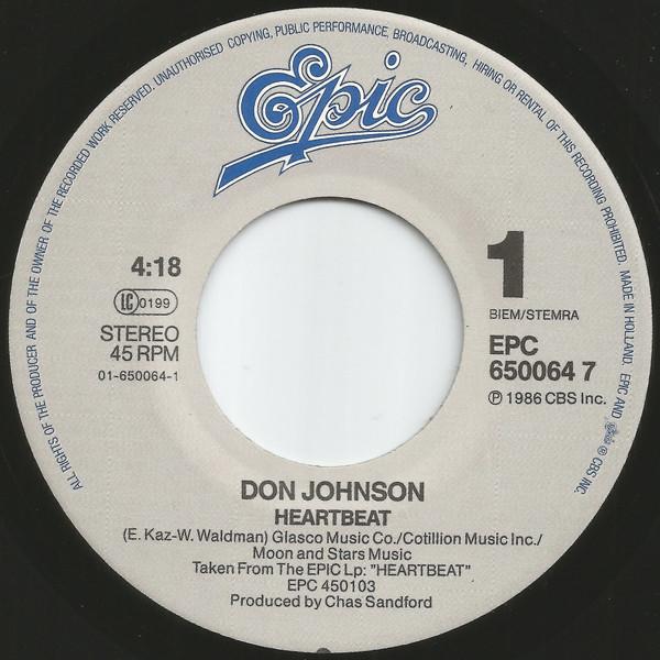 Don Johnson - Heart Beat - 7 Inch