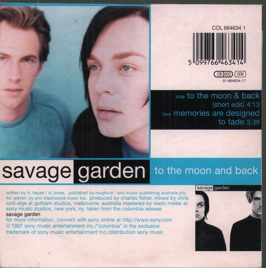Savage Garden - To The Moon And Back - Cd