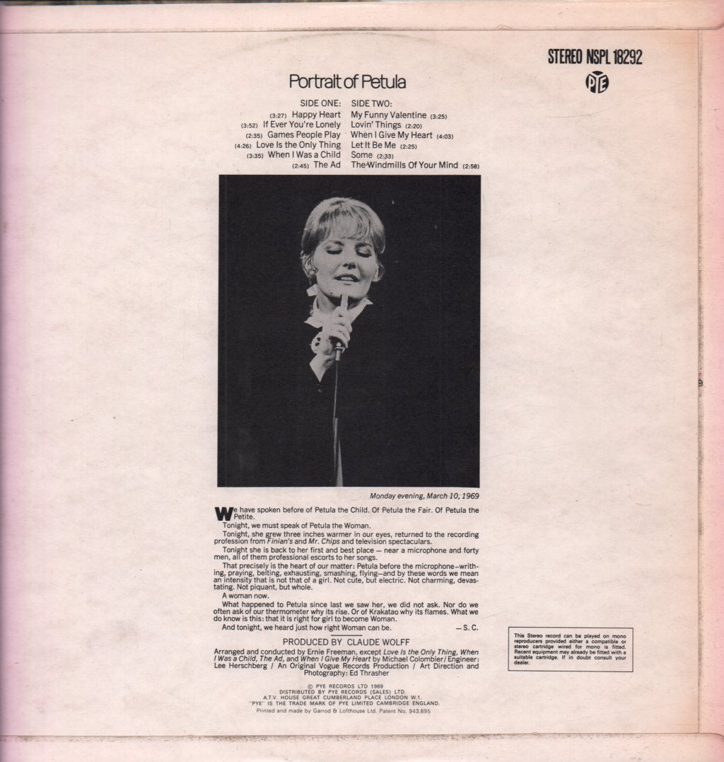 Petula Clark - Happy Heart - Lp