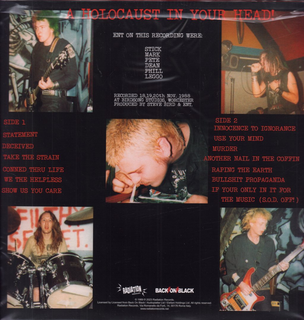 Extreme Noise Terror - A Holocaust In Your Head - Lp