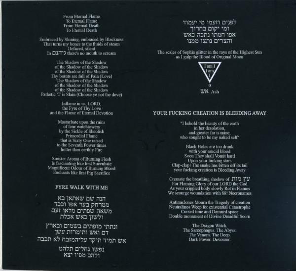 Ithdabquth Qliphoth - Fyre Walk With Me - Cd