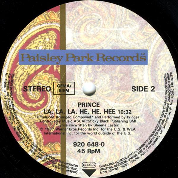 Prince - Sign "O" The Times - 12 Inch