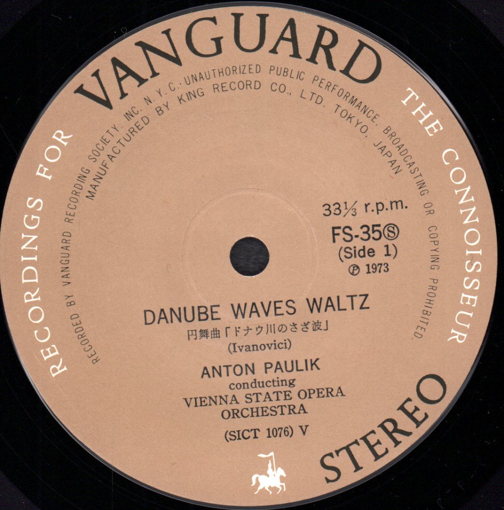 anton paulik - danube waves waltz - 7 Inch