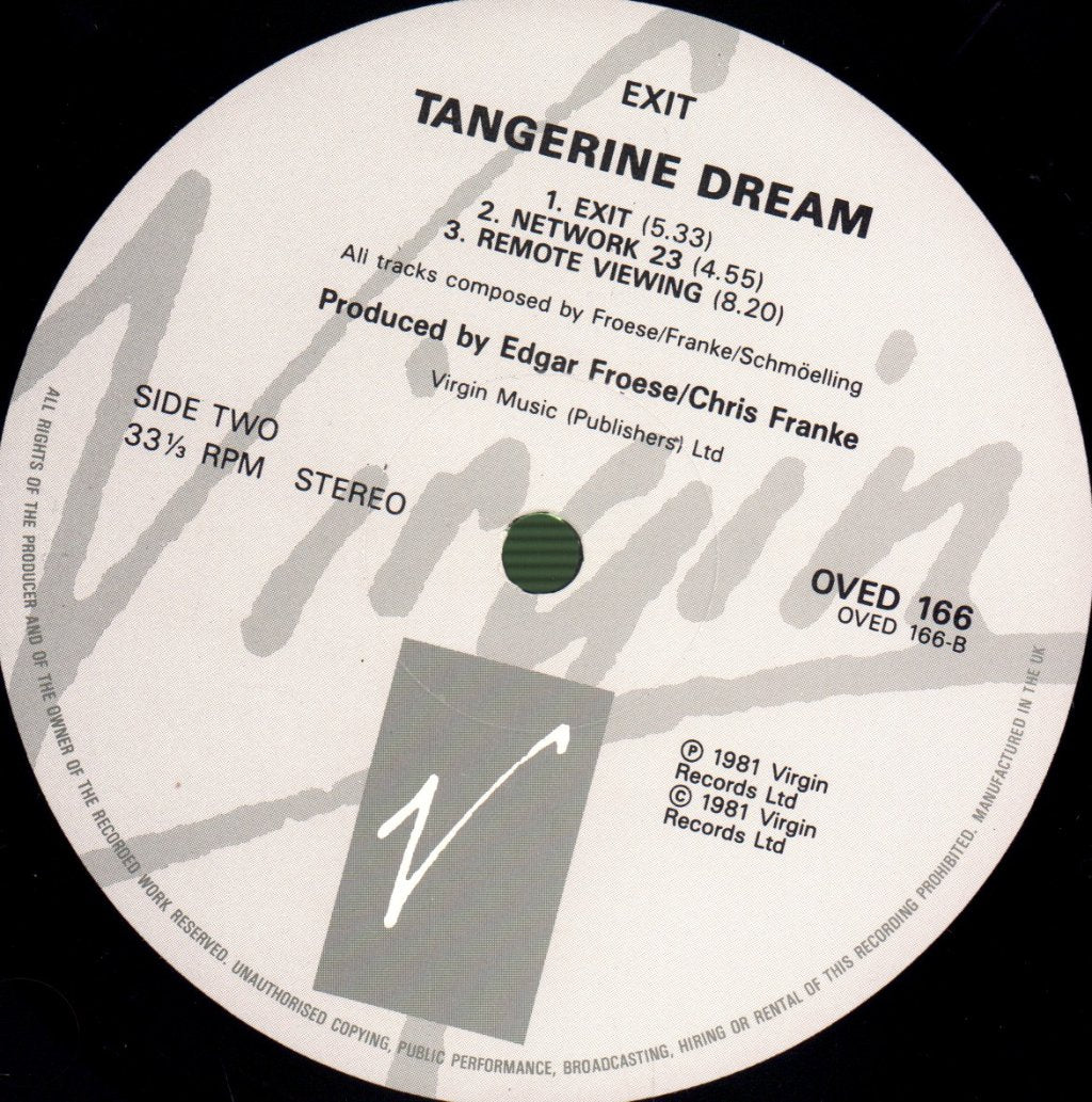 Tangerine Dream - Exit - Lp
