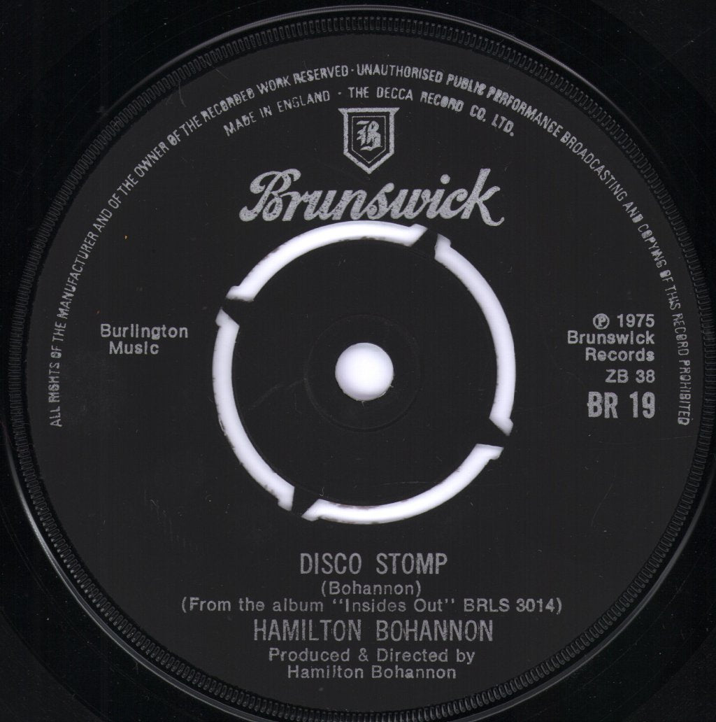 Hamilton Bohannon - Disco Stomp - 7 Inch