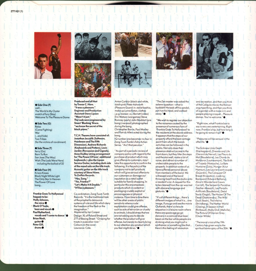 Frankie Goes To Hollywood - Welcome To The Pleasuredome - Double Lp