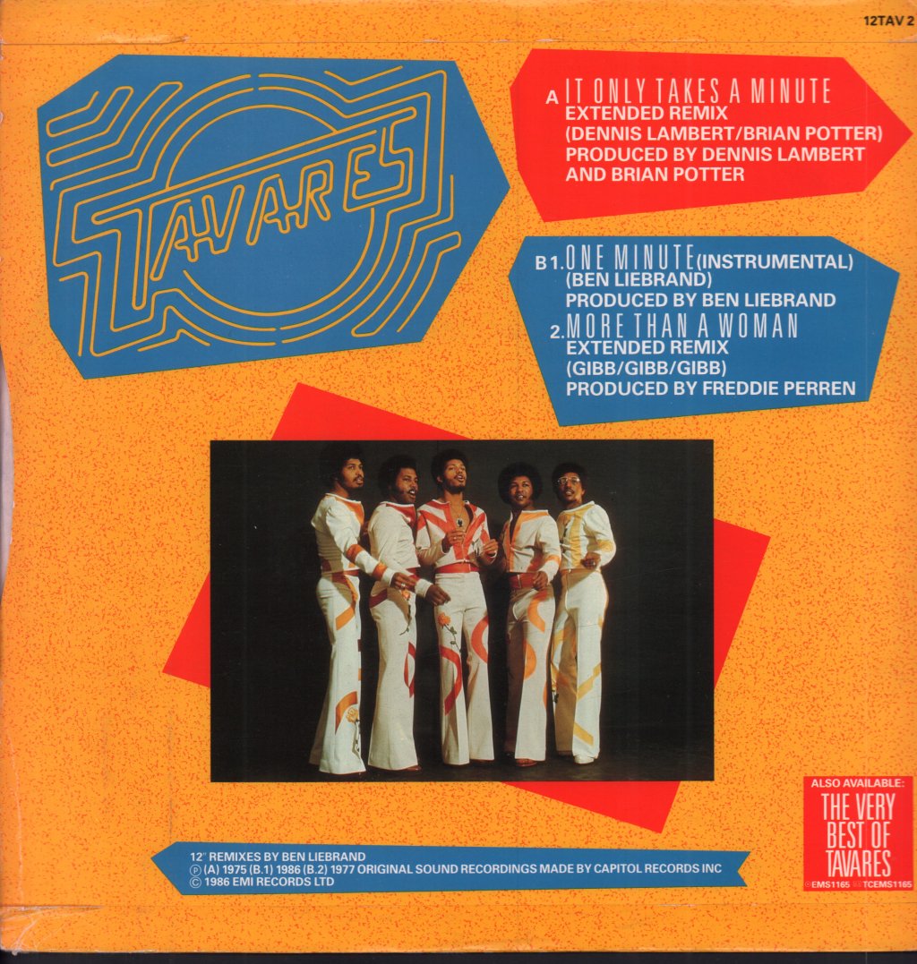 Tavares - It Only Takes A Minute - 12 Inch