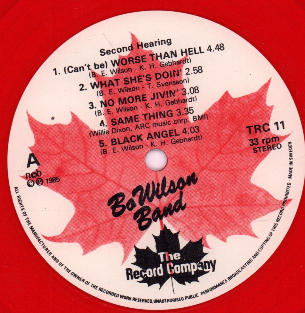 Bo Wilson Band - Second Hearing - Lp