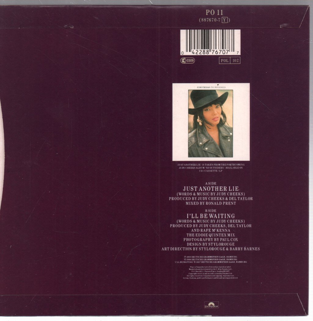 Judy Cheeks - Just Another Lie - 7 Inch