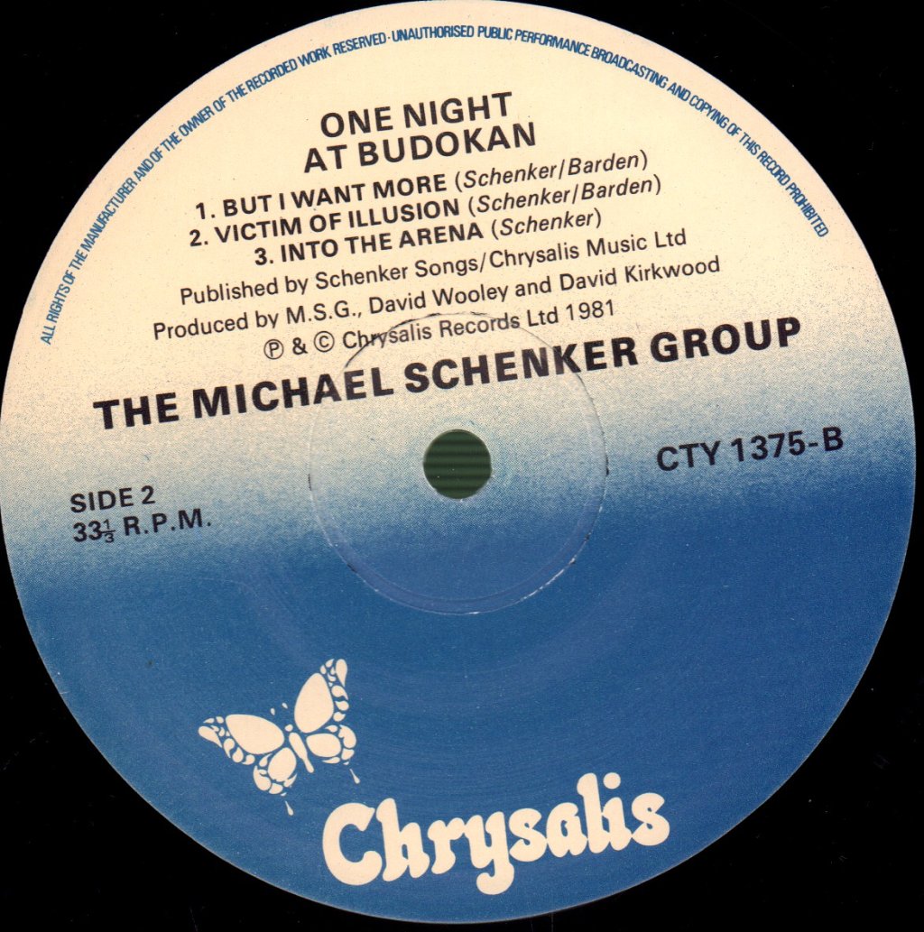 Michael Schenker Group - One Night At Budokan - Double Lp