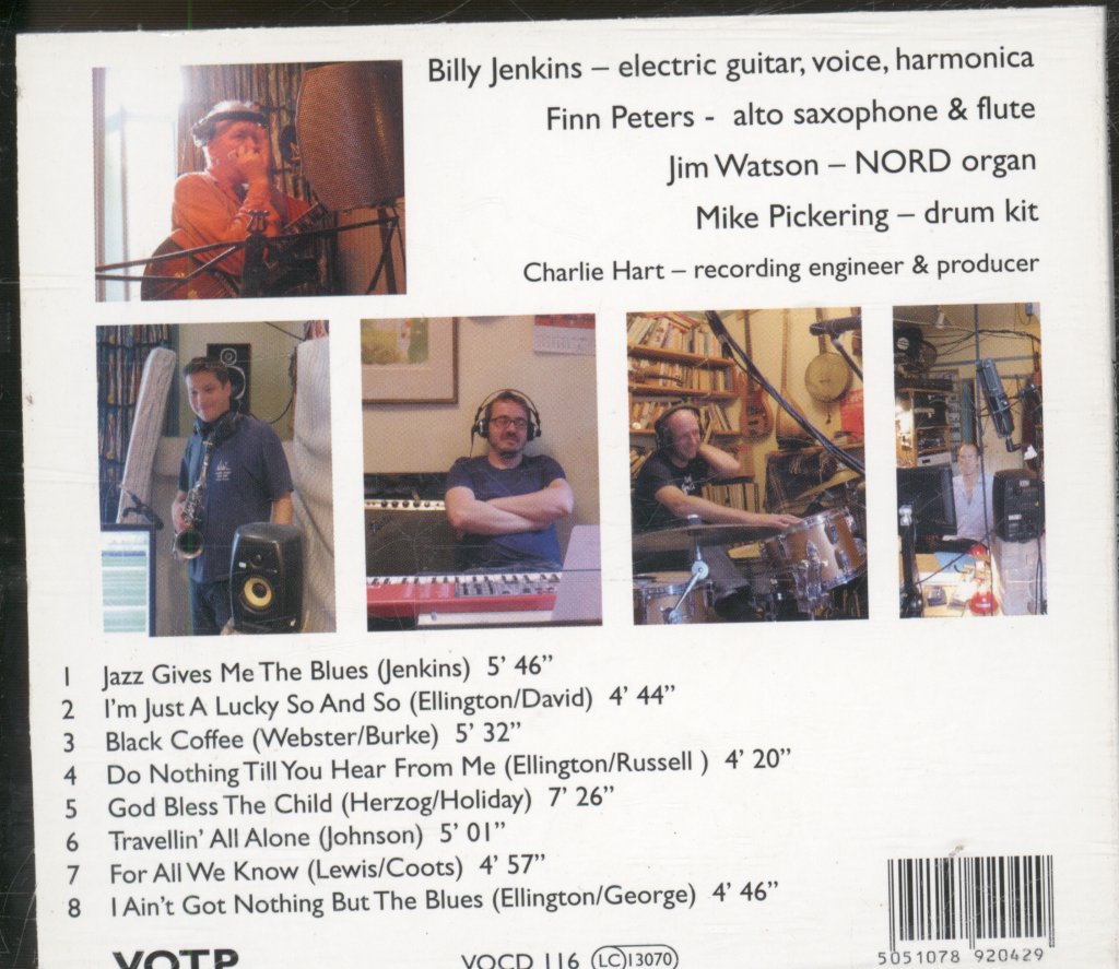 Billy Jenkins Trio Blues Suburbia - Jazz Gives Me The Blues - Cd