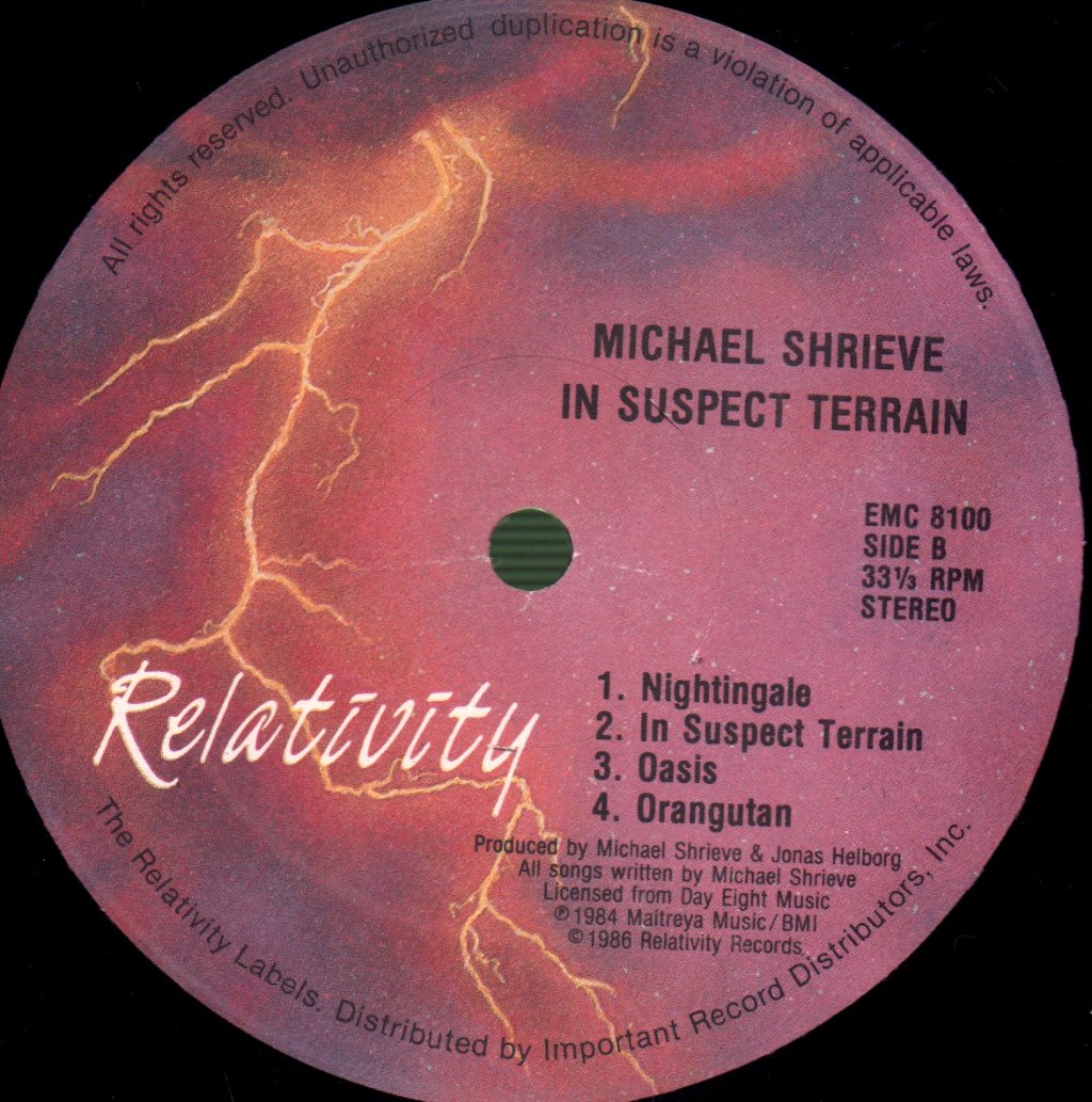 Michael Shrieve - In Suspect Terrain - Lp