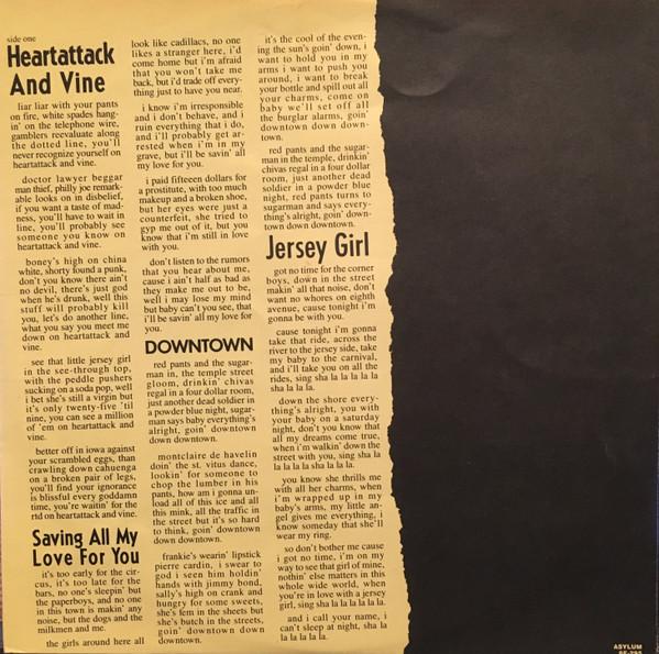 Tom Waits - Heartattack And Vine - Lp
