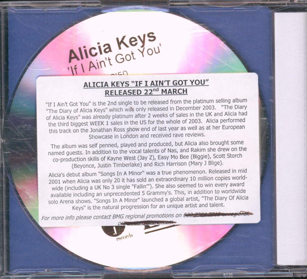 Alicia Keys - If I Ain't Got You - Cdr