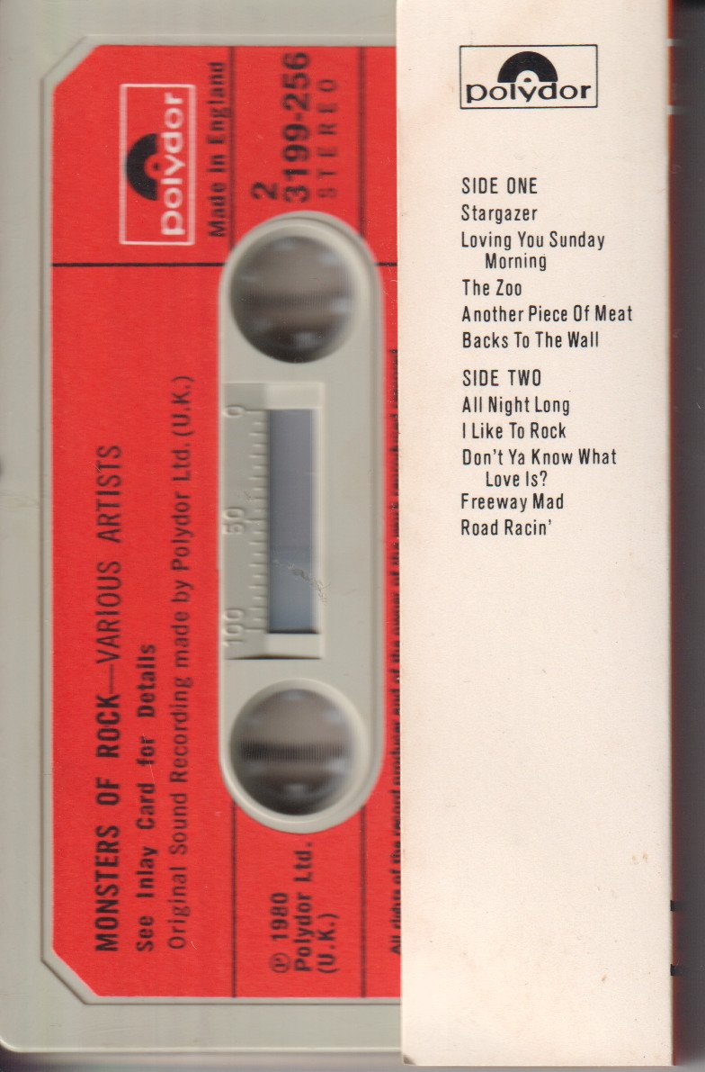 Various Artists - Monsters Of Rock - Cassette